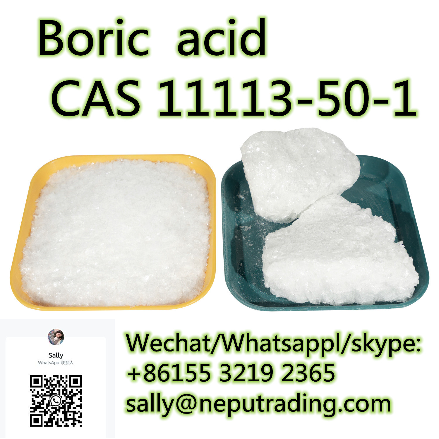  99.9% Purity Flakes Boric Acid Powder CAS 11113-50-1