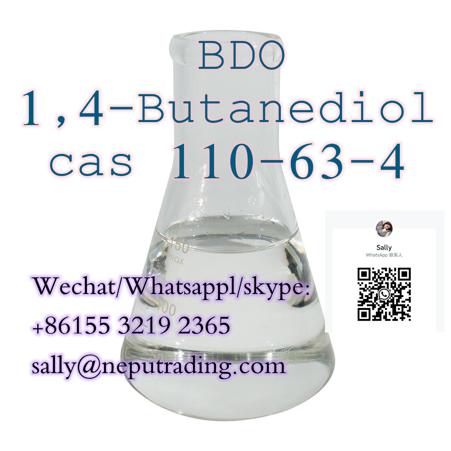 High Quality BDO/1,4-Butanediol Cas 110-63-4 with Special Line Transportation 