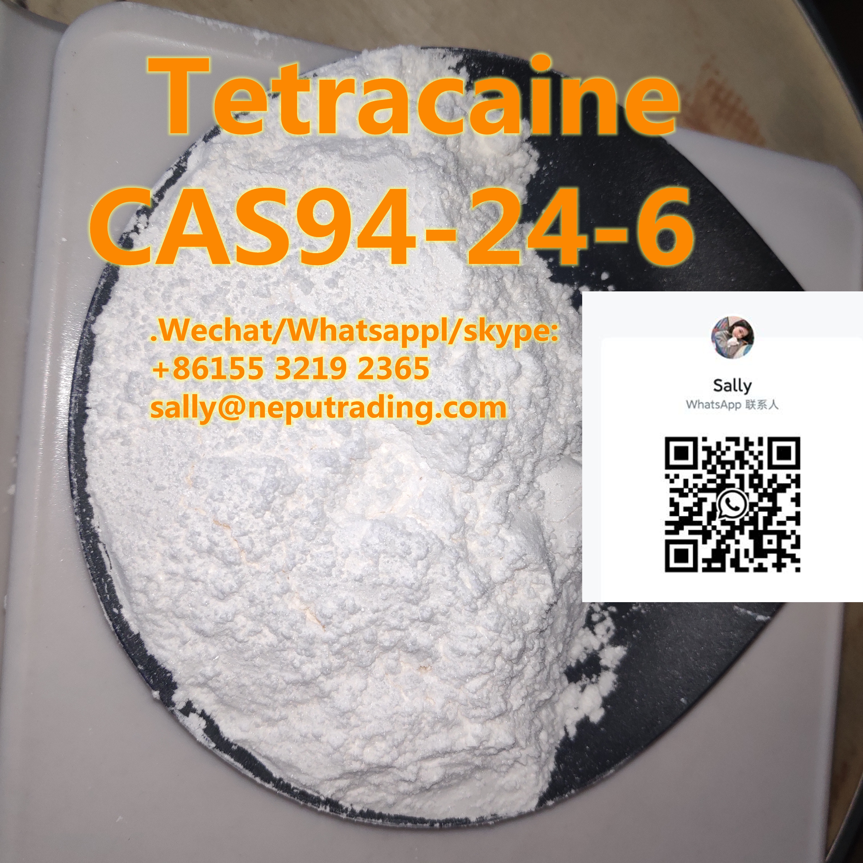  CAS 94-24-6 Tetracaine HCl / Tetracaine Base with Safe Transportation